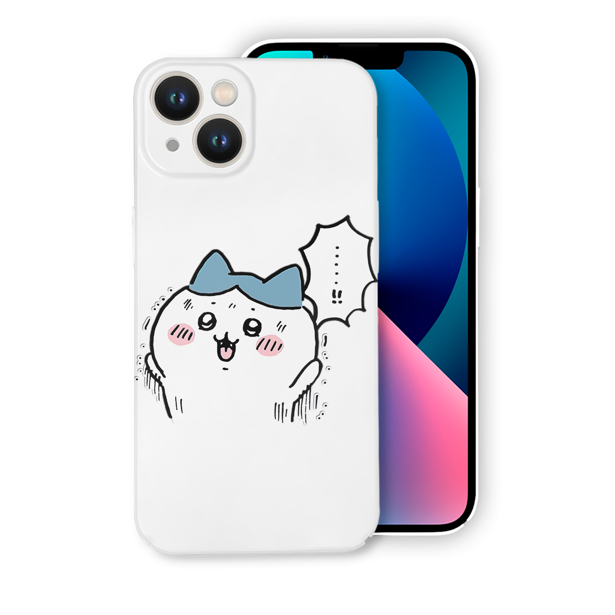 （画像用） ちいかわ ハチワレ Chii-kawa hachiware 【iPhone 14シリーズ対応】ハードケース